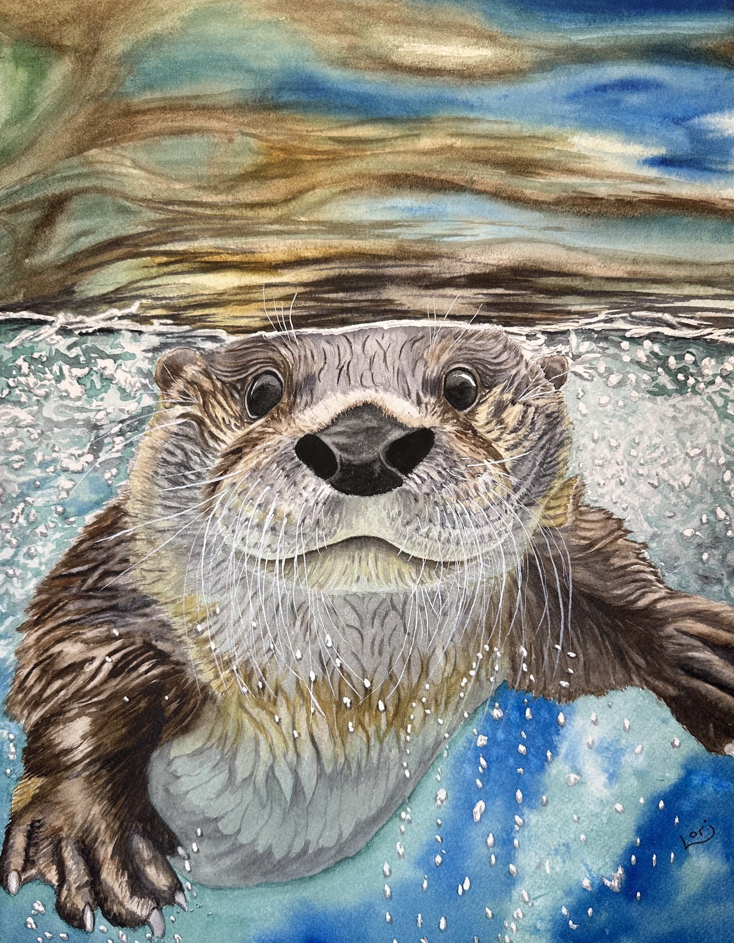 Underwater Otter