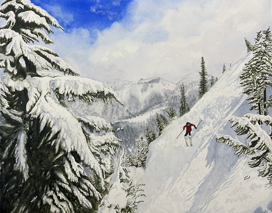 Snow Skier Crystal Mountain